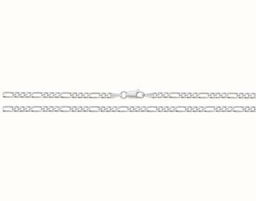 Jewelry James Moore | James Moore Th Silver 22" Figaro Chain