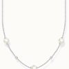 Jewelry Thomas Sabo Jewellery | Thomas Sabo Pearl Cubic Zirconia Sterling Silver Necklace