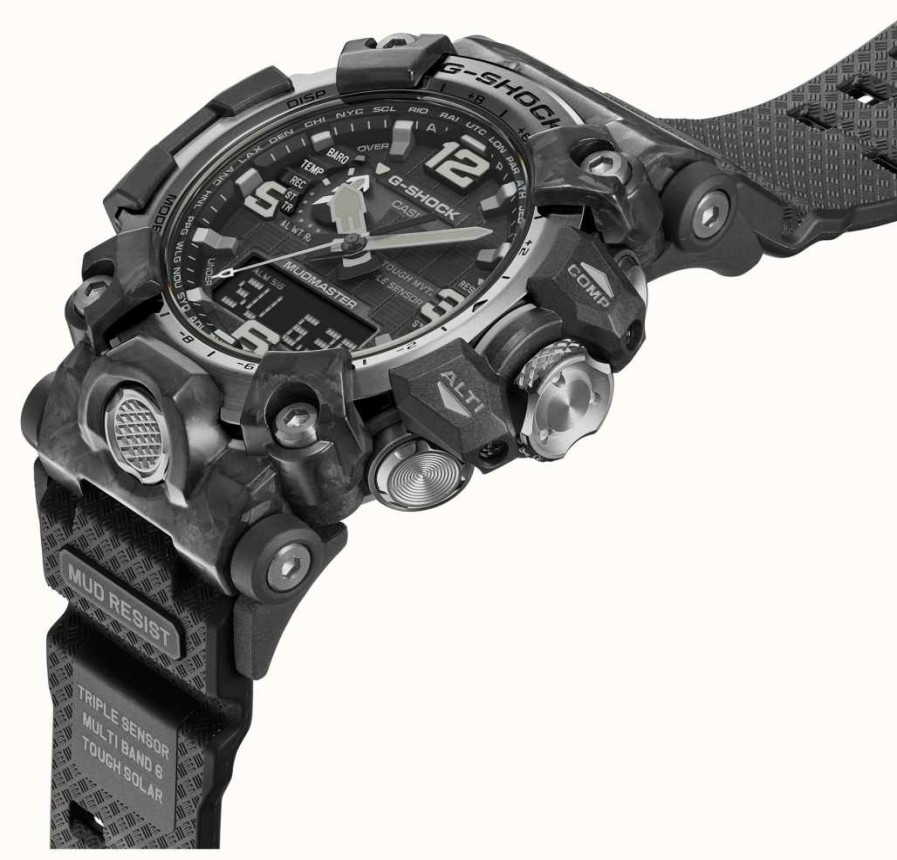 Men'S Casio | Casio G-Shock Carbon Mudmaster Carbon Core Guard Watch