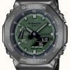 Men'S Casio | Casio G-Shock Green Dial Green Resin Strap