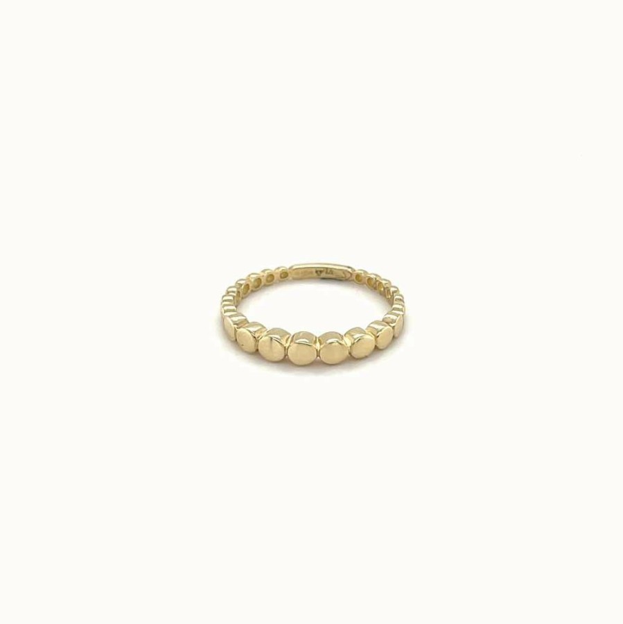 Jewelry James Moore | Ibb 9Ct Yellow Gold Bubble Graduated Ring