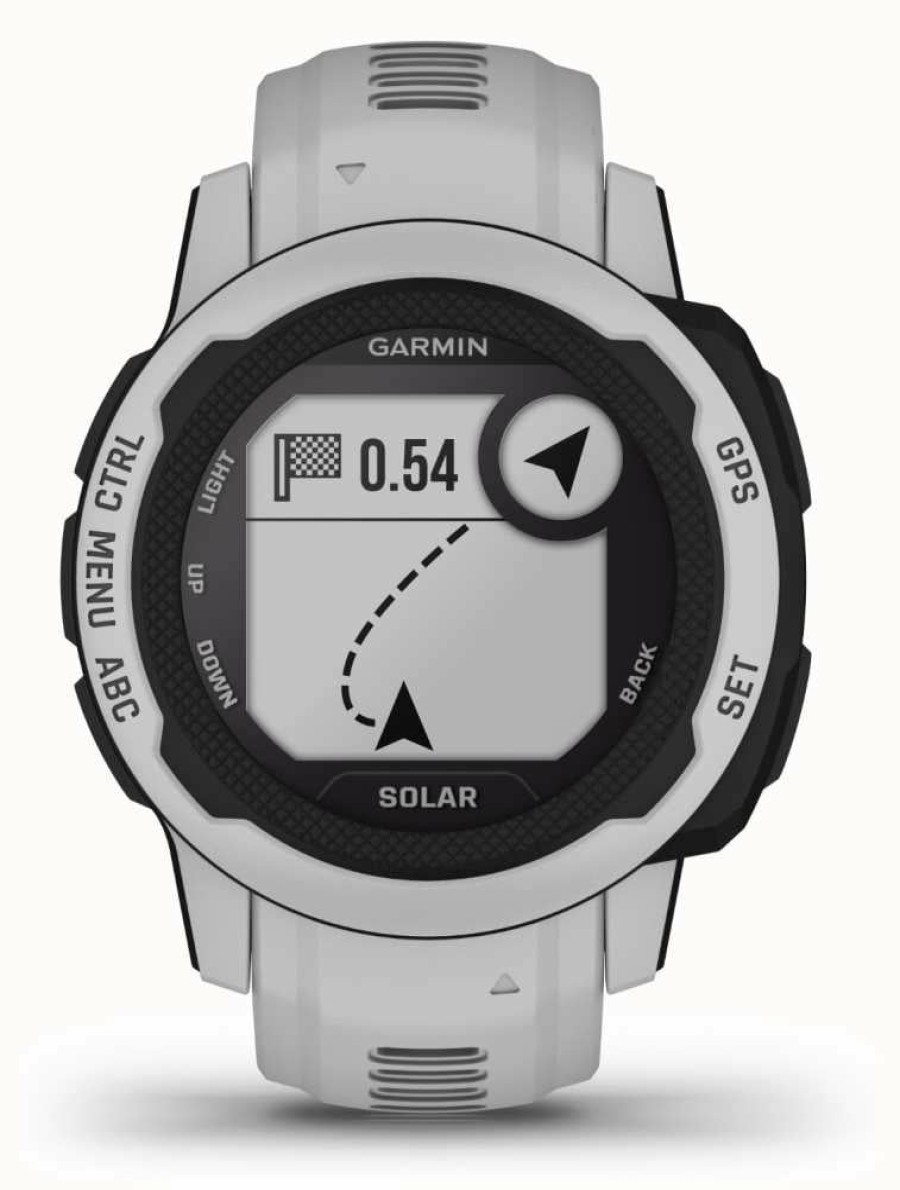 Men'S Garmin | Garmin Instinct 2S Solar Mist Grey Silicone Strap