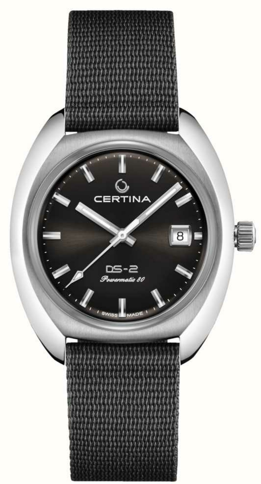 Men'S Certina | Certina Ds-2 Powermatic 80 Grey Nato