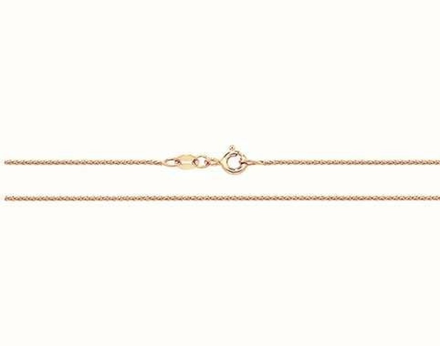 Jewelry James Moore | James Moore Th 9Ct Rose Gold 18" Twist Rope Chain