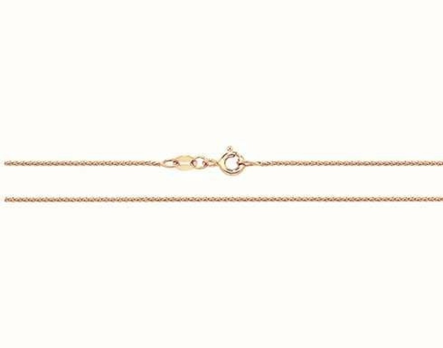 Jewelry James Moore | James Moore Th 9Ct Rose Gold 20" Twist Rope Chain