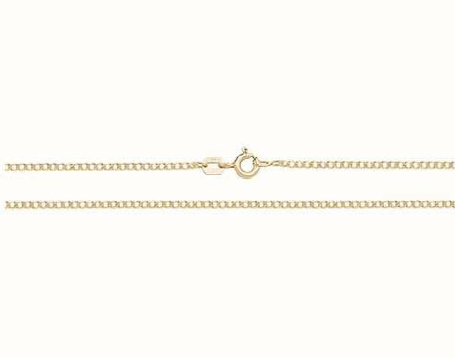 Jewelry James Moore | James Moore Th 9Ct Yellow Gold 24" Curb Chain