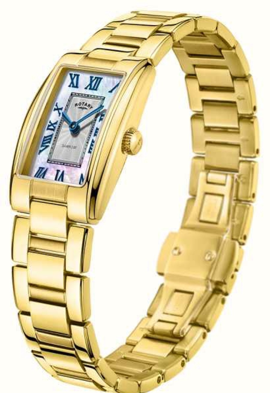 Women'S Rotary | Rotary Women'S Cambridge Gold Pvd Plated Watch