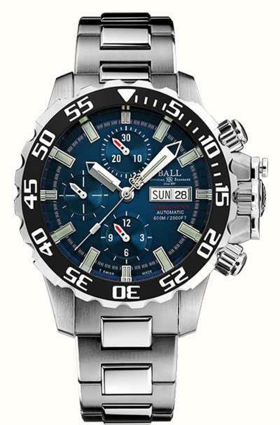 Men'S Ball Watch Company | Ball Watch Company Engineer Hydrocarbon Nedu | Blue Dial | Titanium Bracelet