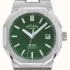 Men'S Rotary | Rotary Men'S Regent Automatic Green Dial