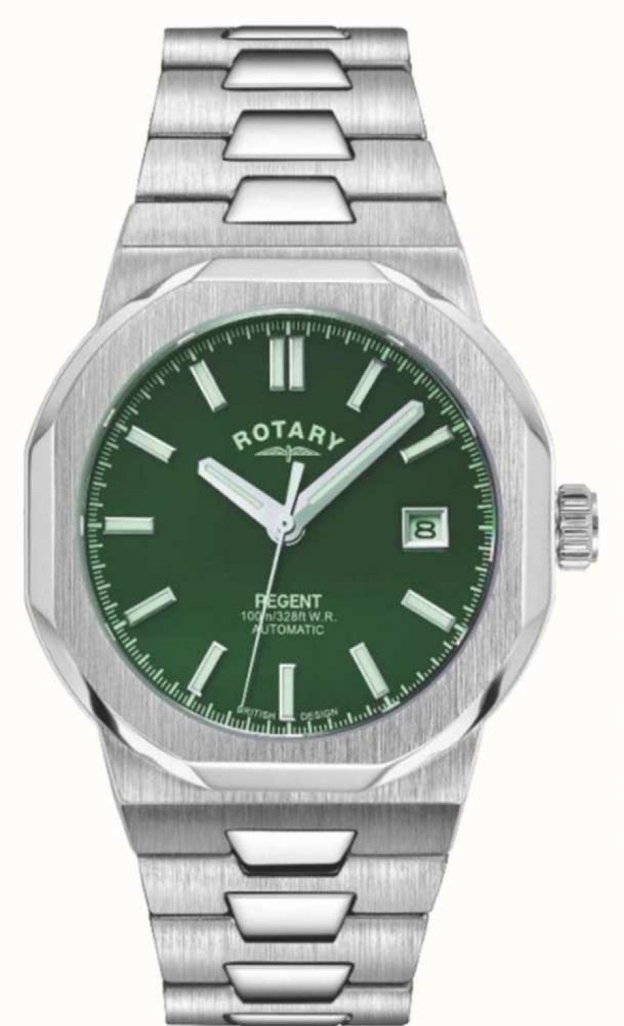 Men'S Rotary | Rotary Men'S Regent Automatic Green Dial