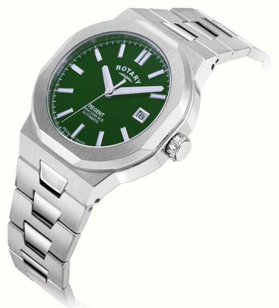 Men'S Rotary | Rotary Men'S Regent Automatic Green Dial