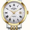 Women'S Rotary | Rotary Women'S Windsor Two-Tone Watch