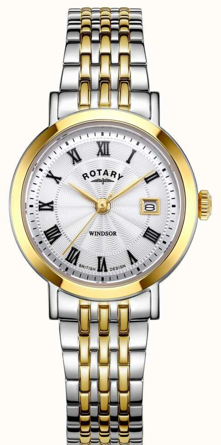 Women'S Rotary | Rotary Women'S Windsor Two-Tone Watch