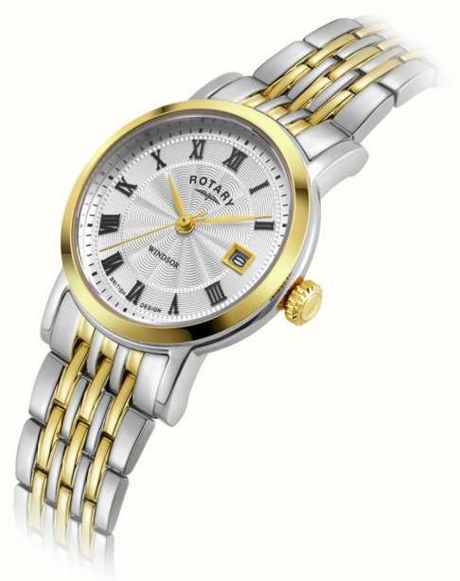 Women'S Rotary | Rotary Women'S Windsor Two-Tone Watch