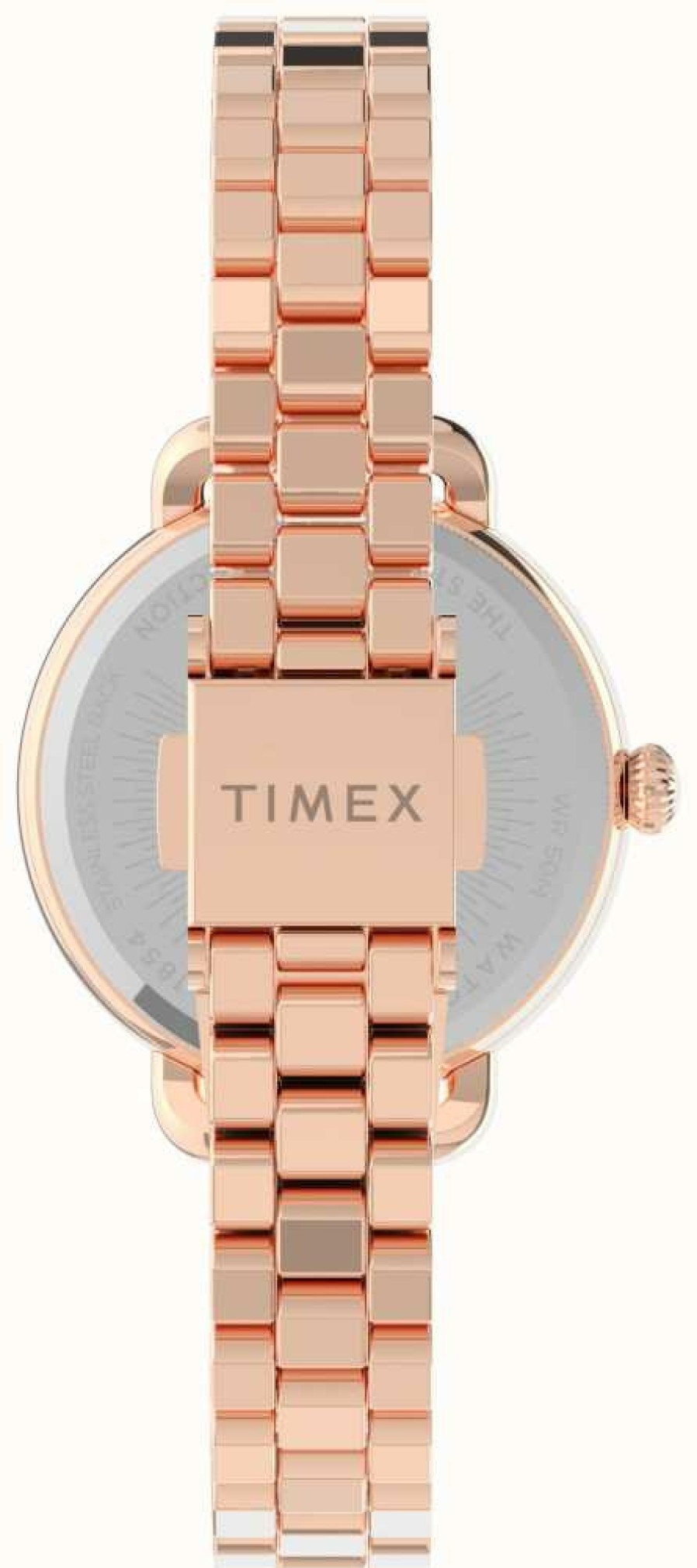 Women'S Timex | Timex Women'S Standard Demi 30Mm Rose-Gold-Tone Case White Dial Rose-Gold-Tone Bracelet