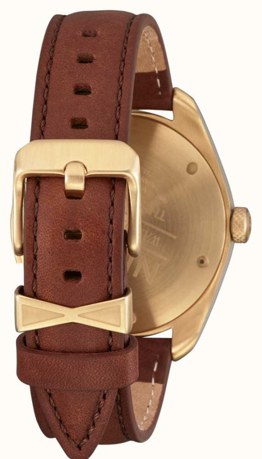 Women'S Nixon | Nixon Thalia Leather Green Dial Brown Leather Strap