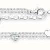 Jewelry Thomas Sabo Jewellery | Thomas Sabo Charm Club Charming | Double Chain | Crystal Set Anklet