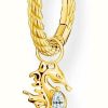 Jewelry Thomas Sabo Jewellery | Thomas Sabo Gold Plated Crystal Set Seahorse Pendant Single Hoop Earring