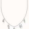 Jewelry Thomas Sabo Jewellery | Thomas Sabo Sterling Silver Crystal Set Sea Life Charm Necklace