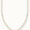 Jewelry Thomas Sabo Jewellery | Thomas Sabo Charm Club Freshwater Pearl And Sterling Silver Necklace