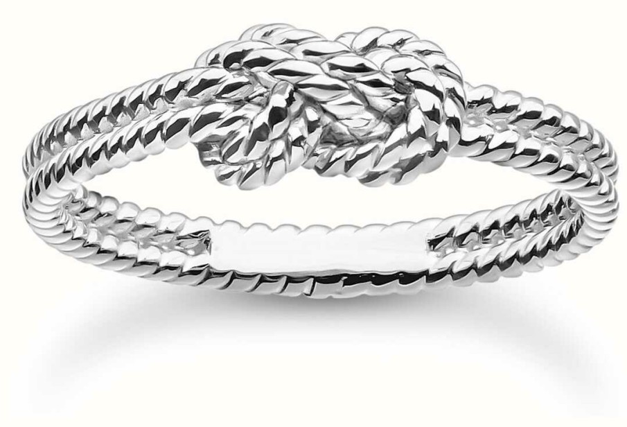 Jewelry Thomas Sabo Jewellery | Thomas Sabo Charm Club Charming Double Cord Knot Ring