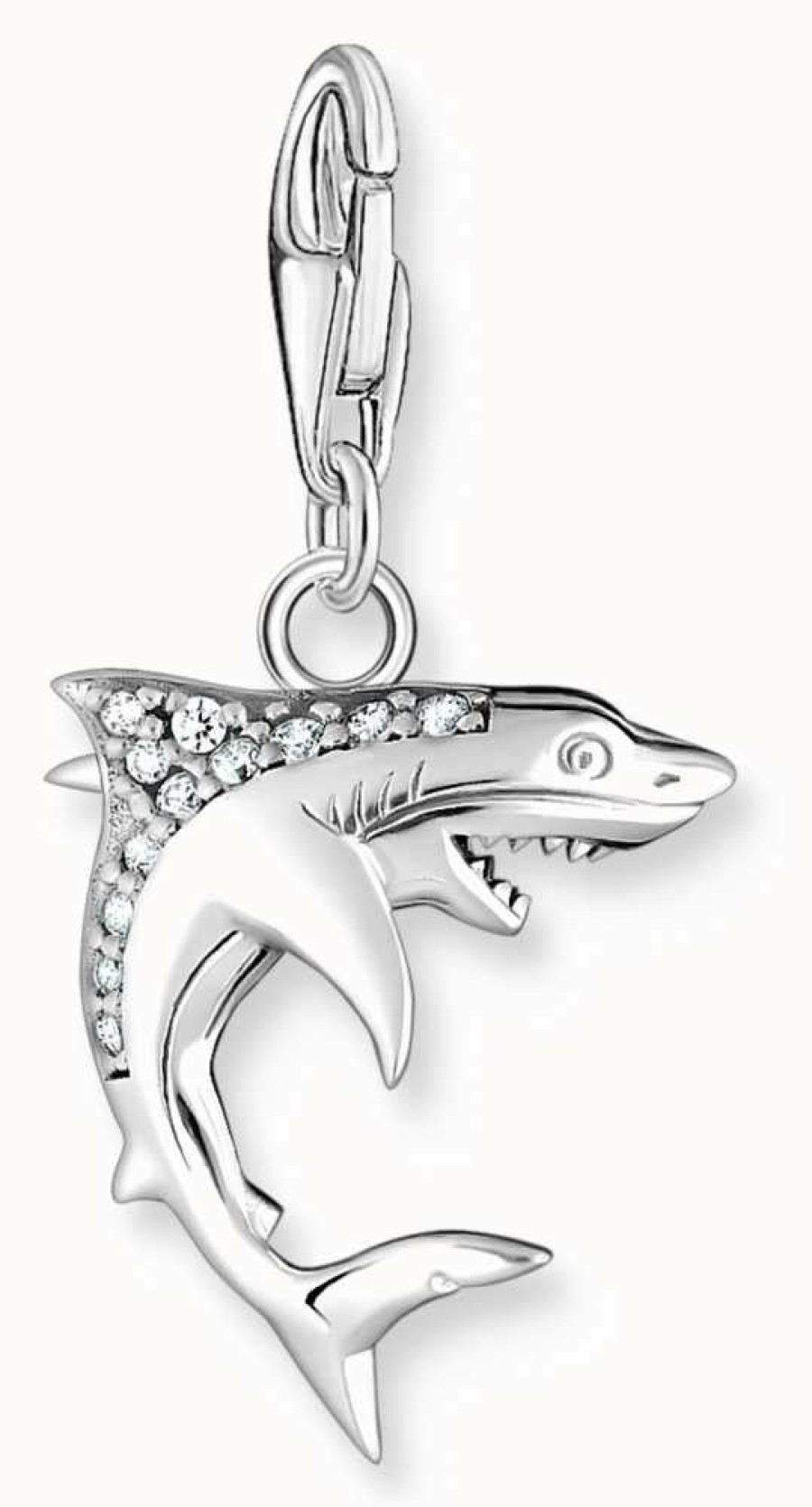 Jewelry Thomas Sabo Jewellery | Thomas Sabo Charm Club | Shark | Silver Stones