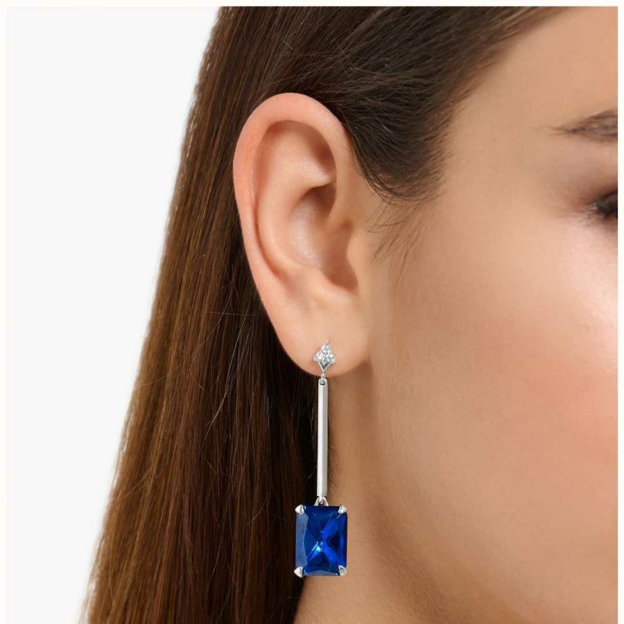 Jewelry Thomas Sabo Jewellery | Thomas Sabo Sterling Silver Blue Stone Drop Earrings