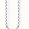 Jewelry Thomas Sabo Jewellery | Thomas Sabo Sterling Silver Blue Stone Necklace 40-45Cm