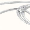 Jewelry Thomas Sabo Jewellery | Thomas Sabo Sterling Silver Cubic Zirconia Wave Bangle 16Cm