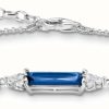 Jewelry Thomas Sabo Jewellery | Thomas Sabo Sterling Silver Blue Stone Bracelet