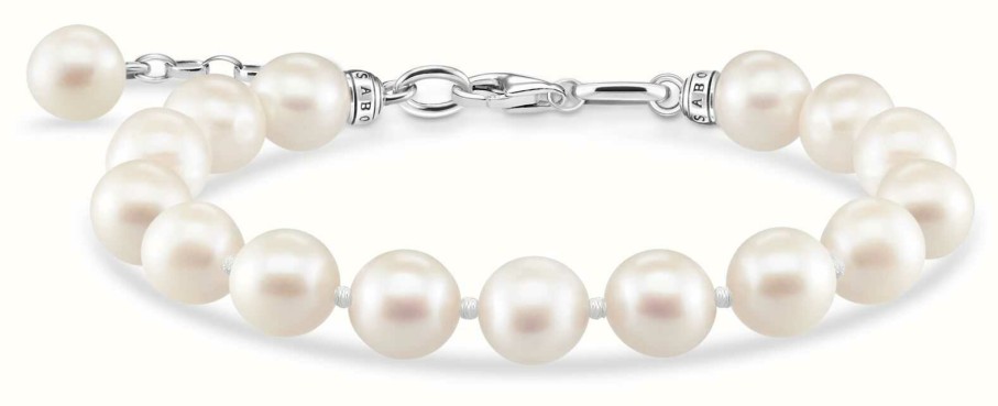 Jewelry Thomas Sabo Jewellery | Thomas Sabo Sterling Silver Freshwater Pearl Bracelet