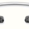 Jewelry Thomas Sabo Jewellery | Thomas Sabo Black Panther Heads Sterling Silver Bangle 17.5