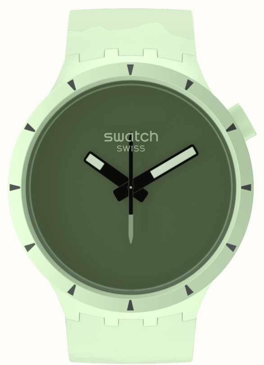 Men'S Swatch | Swatch Big Bold Bioceramic Colours Of Nature Forest