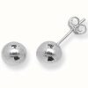 Jewelry James Moore | James Moore Th Silver 7Mm Ball Stud Earrings