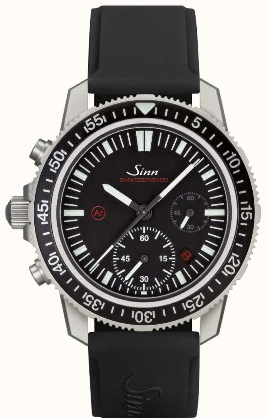 Men'S Sinn | Sinn Ezm 13.1 Silicone Strap With Pin Buckle