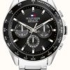 Men'S Tommy Hilfiger | Tommy Hilfiger Men'S Owen | Black Dial | Stainless Steel Bracelet