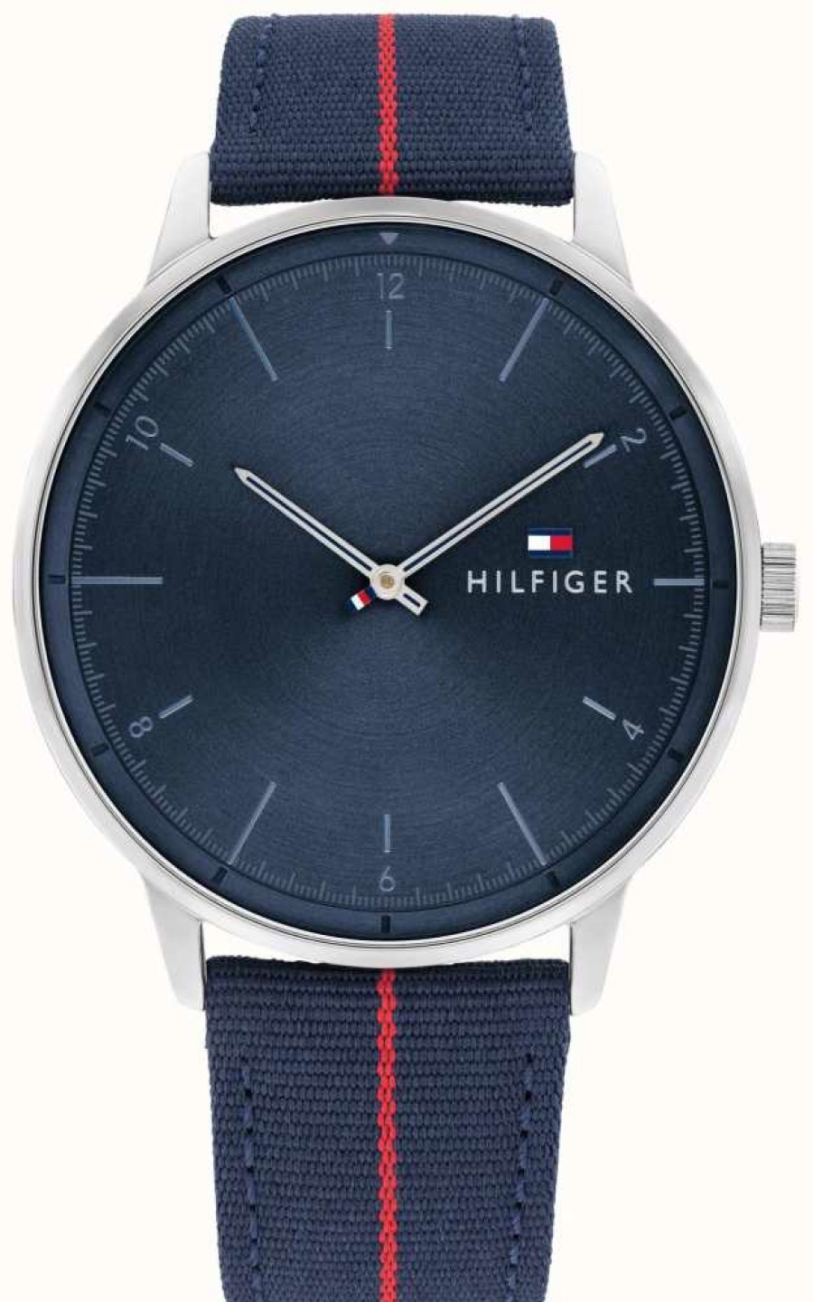 Men'S Tommy Hilfiger | Tommy Hilfiger Men'S Hendrix | Blue Dial | Blue Nylon Strap