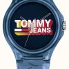 Men'S Tommy Hilfiger | Tommy Jeans Berlin Men'S Blue Silicone Watch