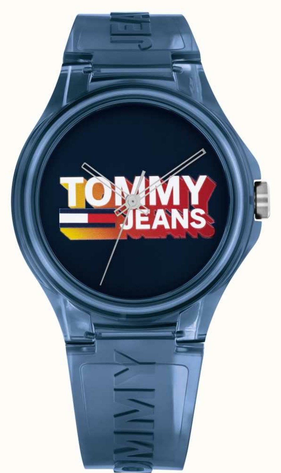 Men'S Tommy Hilfiger | Tommy Jeans Berlin Men'S Blue Silicone Watch