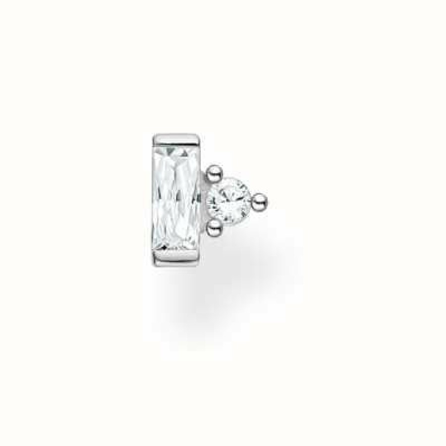 Jewelry Thomas Sabo Jewellery | Thomas Sabo Sterling Silver Two Stone Single Stud Earring