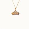 Jewelry Disney Jewellery | Disney Crown Gold Tone Plated Pendant