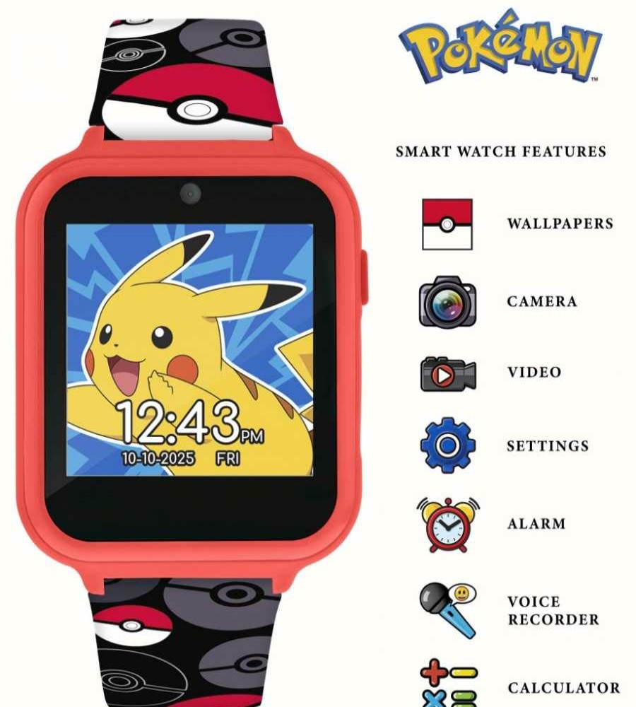 Jewelry Children's Character | Pokemon Interactive Kids (English Only) Watch Silicone Strap