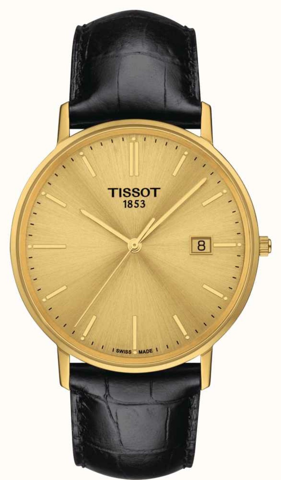 Men'S Tissot | Tissot Goldrun Sapphire 18K Gold Gold Toned Dial