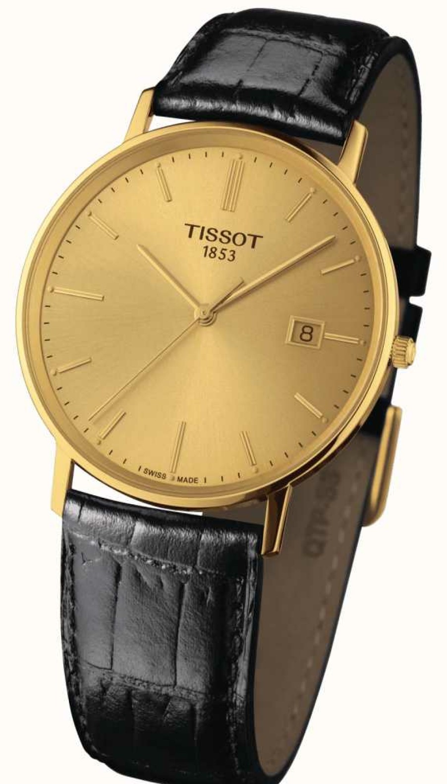 Men'S Tissot | Tissot Goldrun Sapphire 18K Gold Gold Toned Dial