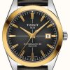 Men'S Tissot | Tissot Gentleman Powermatic 80 Silicium Solid 18Ct Gold Bezel