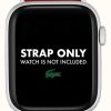 Men'S Lacoste | Lacoste Apple Watch Strap (42/44/45Mm) Red Silicone