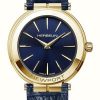 Women'S Herbelin | Herbelin Newport Slim (32Mm) Blue Dial / Blue Leather Strap