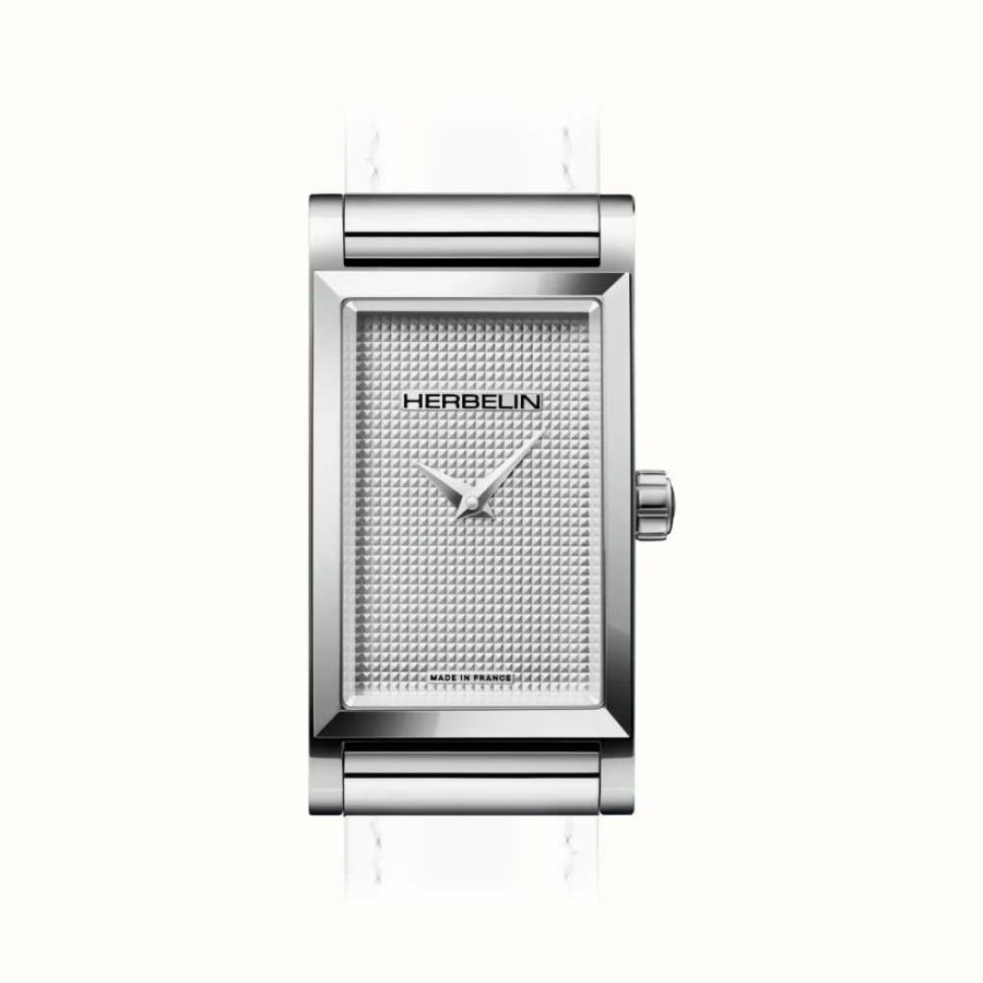 Women'S Herbelin | Herbelin Antares Watch Case - Textured Silver Dial / Stainless Steel - Case Only