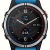 Men'S Garmin | Garmin Quatix 7 Marine Gps Smartwatch Blue Silicone Strap