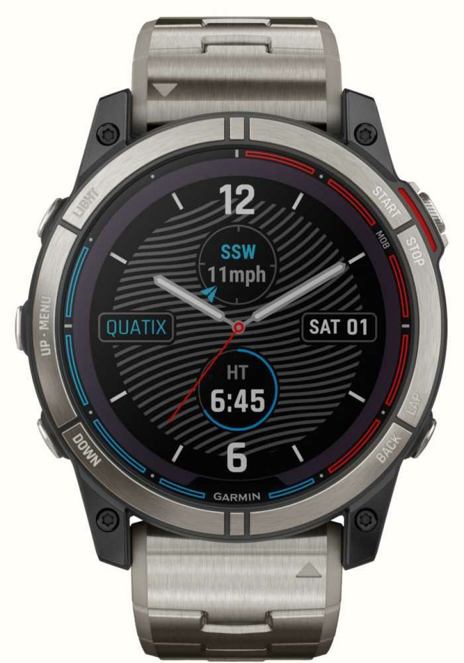 Men'S Garmin | Garmin Quatix 7X Solar Edition Smartwatch